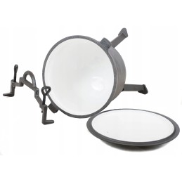 ❎laisvai stovintis ketaus katilas, 8l talpos medžioklės puodas, emaliuotas❎