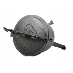 ❎laisvai stovintis ketaus katilas, 8l talpos medžioklės puodas, emaliuotas❎