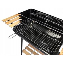 Sodo kepsninė su anglimis ant ratų, 3 lentynos + iešmas