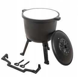 Emaliuotas stovimas katilas, 4 litrų talpos medžioklės puodas