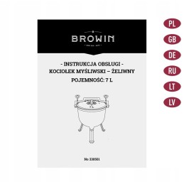 Medžioklinis ketaus katilas 7 l - keptuvės katilas Browin nr 330501