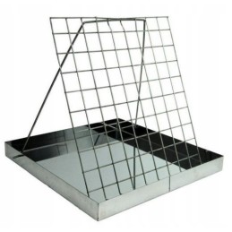 Frame uncapping tray - stainless steel