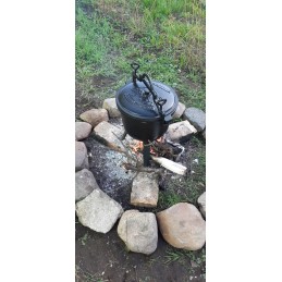 Medžioklės puodo katilas su marmuro danga, 7l!