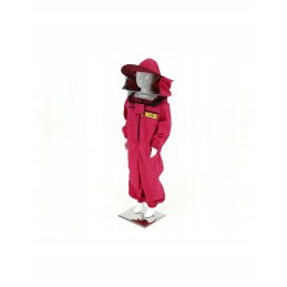 Children's jumpsuit with hat 146 cm pink