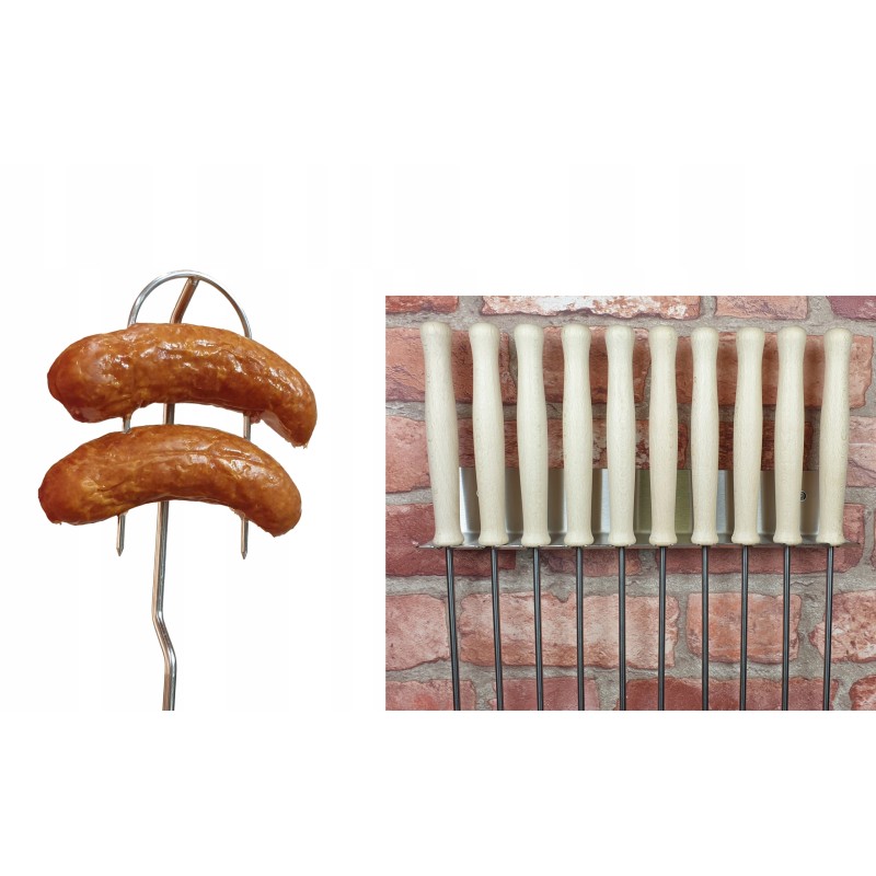 Wo šakės, ugnies lazdos, 10, nerūdijančio plieno rankena, 115