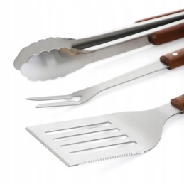 Lengvas grilio priedų rinkinys kepimui ant grotelių, 3 vnt