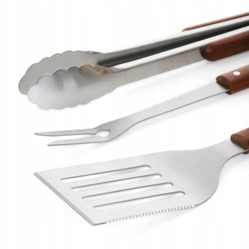 Lengvas grilio priedų rinkinys kepimui ant grotelių, 3 vnt