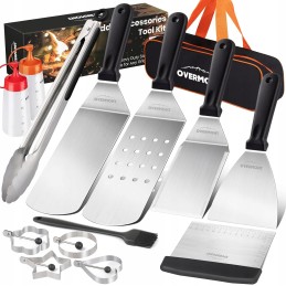 Grilio mentelė, 13 grilio stalo įrankių rinkinys