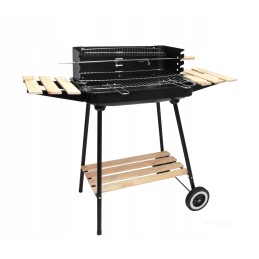 Anglies kepsninė ant ratų, didelis iešmas, 3x grilio lentynos + nemokamas šepetys ⭐⭐⭐⭐⭐