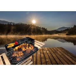 Anglies kepsninė ant ratų, didelis iešmas, 3x grilio lentynos + nemokamas šepetys ⭐⭐⭐⭐⭐