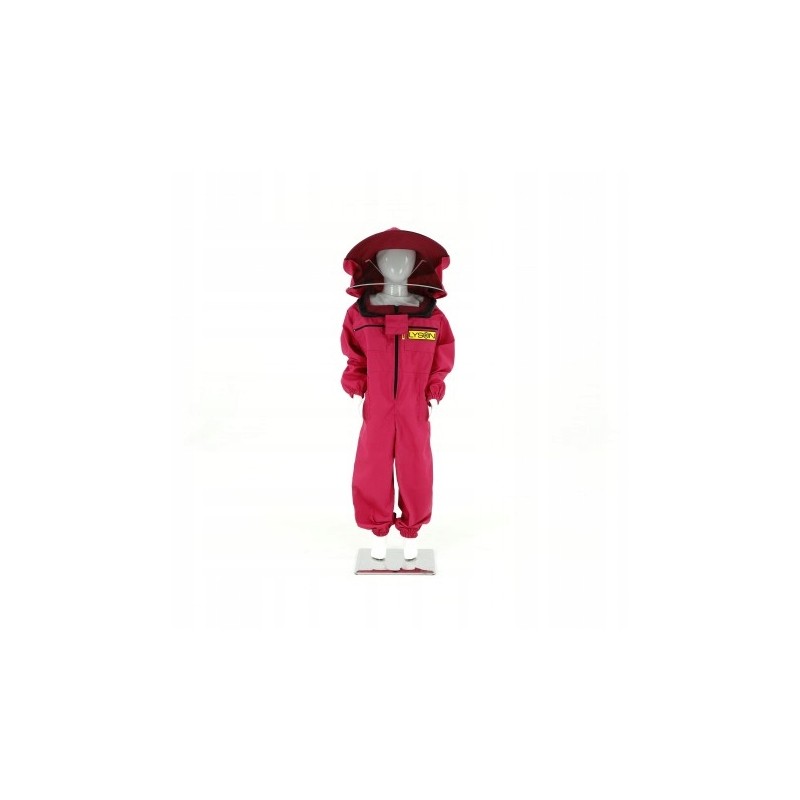 Children's jumpsuit with hat 146 cm pink