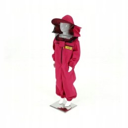 Children's jumpsuit with hat 146 cm pink