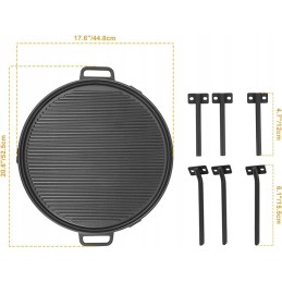 Tikfire ketaus keptuvė, kepimo įrankiai Bonfire 2.0 Yukon ir 2.0 Solo viryklėms, komplekte yra 2 tipų kojos.