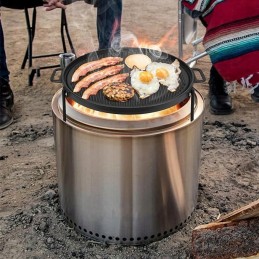 Tikfire ketaus keptuvė, kepimo įrankiai Bonfire 2.0 Yukon ir 2.0 Solo viryklėms, komplekte yra 2 tipų kojos.