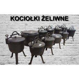 Medžioklinis katilas kepsniams 10l ketaus mk602 emaliuotas Rossner grilis