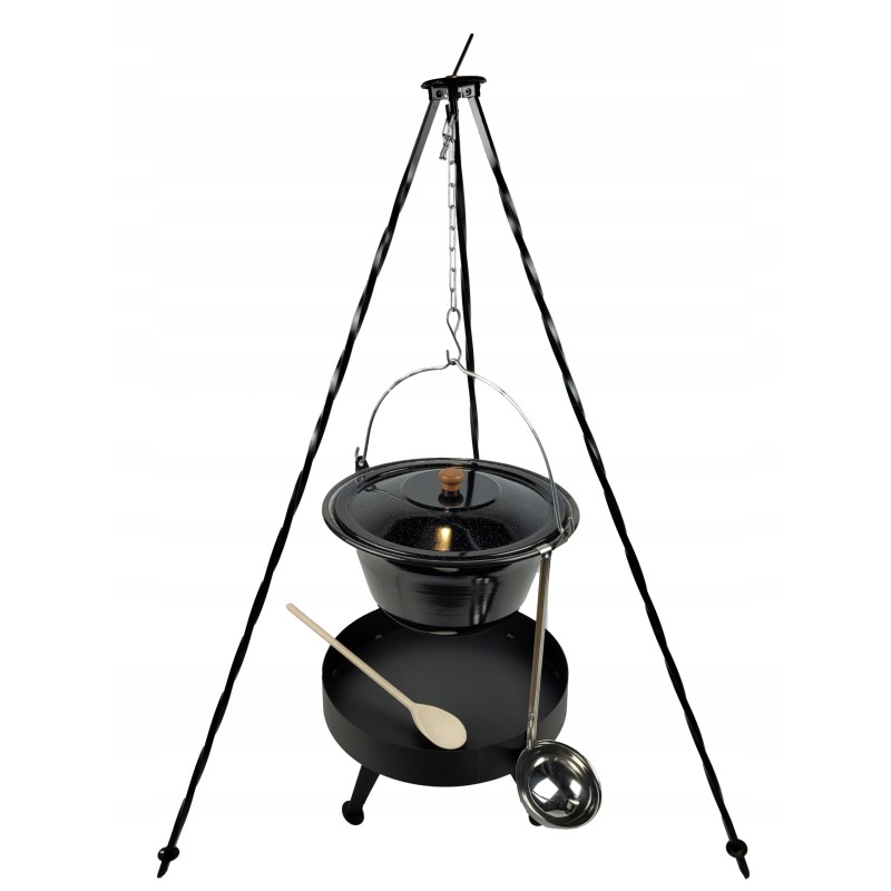 Emaliuotas katilas 20 litrų su dangteliu