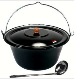 Emaliuotas katilas 20 litrų su dangteliu