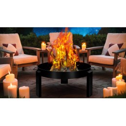 Hogar ketaus ir plieno sodo laužavietė 80 cm