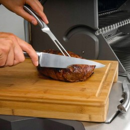 Napoleono pjaustymo lenta su 2 dubenimis, pro serija, nerūdijantis plienas, bambukas