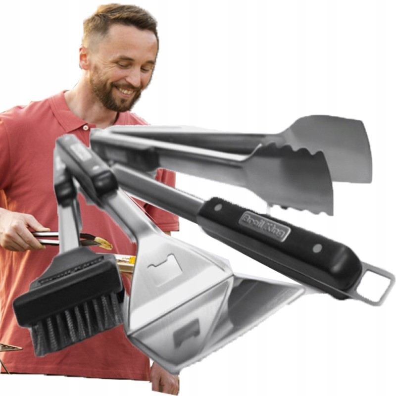 Imperial broil king kepimo rinkinys, mentelė, žnyplės, šepetys, šepetys