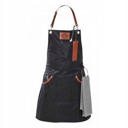 Gefu juodos medvilnės apsauginė grilio prijuostė