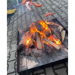 Didelis sodo židinys, grilio dubuo, kepimo skarda, 80 cm