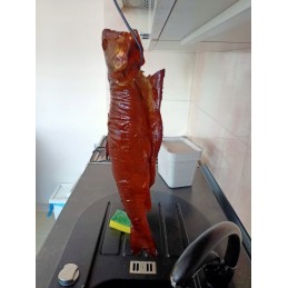 Balkoninė rūkykla su didele šeimynine kepsnine + alksnio/buko skiedros 450g + kuras 1l biowin 330006