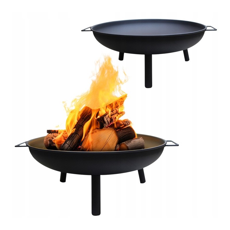 ⭐⭐Milano sodo židinys 60 cm židiniui, juodo plieno katilo grilis⭐⭐