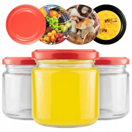 10 pakuočių rinkinys  120 vienetų 200 ml stiklainis + dangtelio skersmuo 66