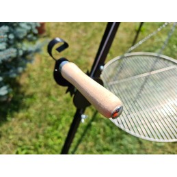 Nerūdijančio plieno grotelės, skersmuo 80 cm, plius ritė