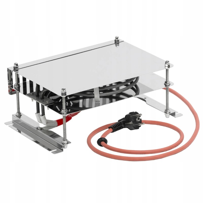 Nerūdijančio plieno deflektorius + šildytuvas 2kW standartinis 0200-1