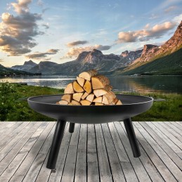 Didelis sodo židinys, grilis, ugnies dubuo, 60 cm