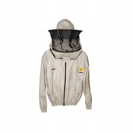 Zip-up sweatshirt with hat xxxl white
