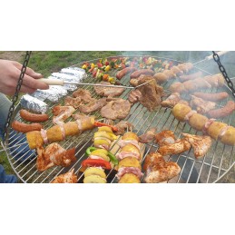 Gamintojo nerūdijančio plieno grotelės 80 cm apvalios trikojo grotelės