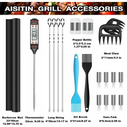 25 dalių grilio priedų rinkinys