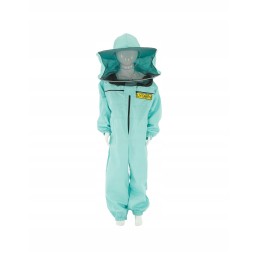 CHILDREN'S OVERALL WITH HAT, TURQUOISE (COLOR LINE)