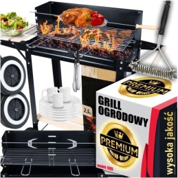 ⭐⭐Sodo kepsninė su anglimis ant ratų, didelis iešmas, lentynos, grilis + nemokamas šepetys⭐⭐