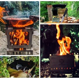 Stovyklavietės grilis, sulankstomas, pagamintas iš nerūdijančio plieno