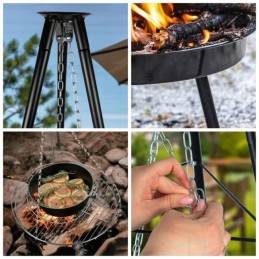 ⭐⭐Trikoji židinys, pakabinamas sodo grilis, didelis 50cm, maltec židinys⭐⭐