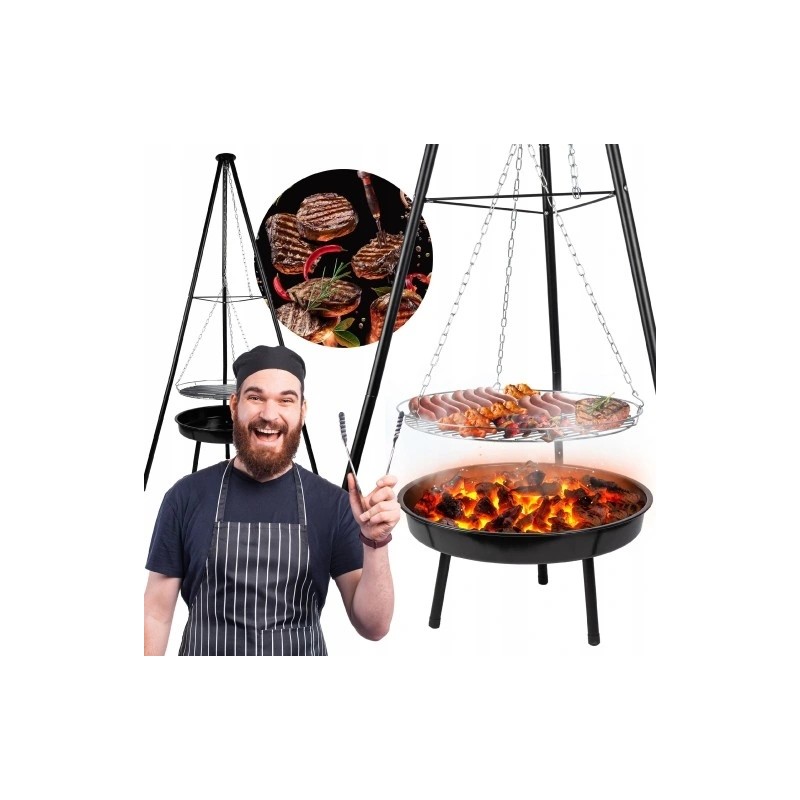 ⭐⭐Trikoji židinys, pakabinamas sodo grilis, didelis 50cm, maltec židinys⭐⭐