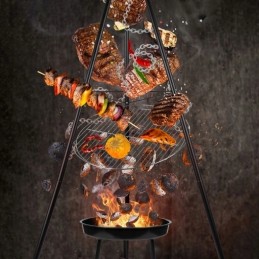 ⭐⭐Trikoji židinys, pakabinamas sodo grilis, didelis 50cm, maltec židinys⭐⭐