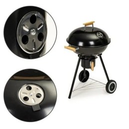 Sodo grilis su dangčiu ant ratų