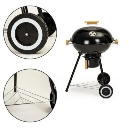 Sodo grilis su dangčiu ant ratų