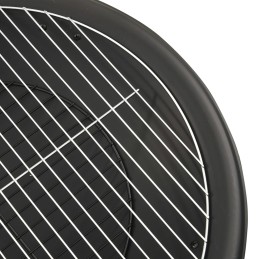 Vidaxl židinys ir grilis 2 viename su pokerio 56x56x49 cm plienu