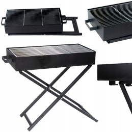 Tg56280 sulankstoma, nešiojama, reguliuojama medžio anglies kepsninė