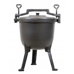 Emaliuotas stovimas katilas, 4 litrų talpos medžioklės puodas