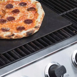 Pizzacraft pc0307 35,5 cm apvali plieninė kepimo skarda - juoda