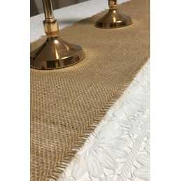 Džiuto audinio 30 cm džiuto stalo bėgikas metrais