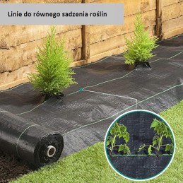 Aukciono objektas – agrotekstilė 1,10 m x 10 m, juoda, 70 g/m2