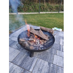 Didelis sodo židinys, 80 cm, grilio židinys